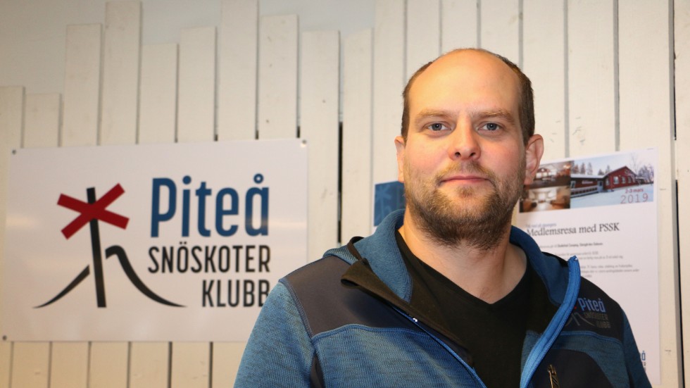 Per Söderberg, ordförande i Piteå snöskoterklubb.