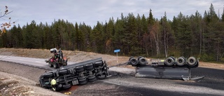 Olycka med malmlastbil på ökänd olycksväg