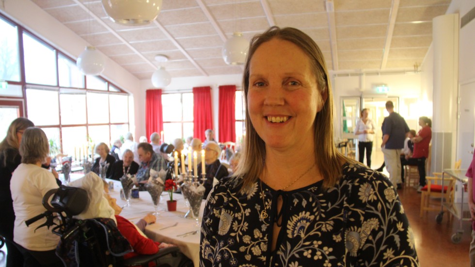 Katarina Löfberg, chef för Liljegården, måste införa restriktioner för besök utifrån.
