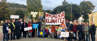 Demonstration för klimatet lockade