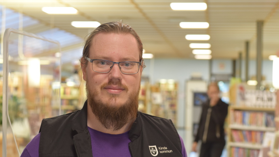 Emil Turesson tycker om bibliotekets tradition.