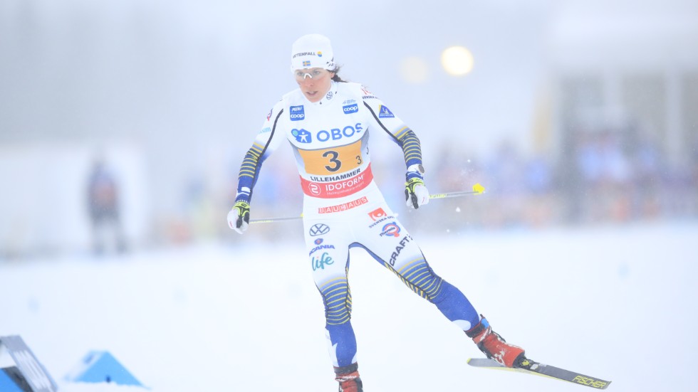 Charlotte Kalla, Piteå Elit, avslutade loppet över tio kilometer starkt. (Arkivbild)