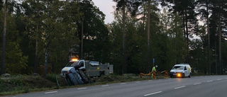 En till sjukhus efter trafikolycka