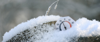 Ovanligt låga temperaturer i inlandet