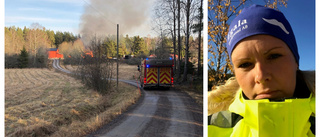 Snabb utrymning när garaget började brinna