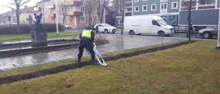 Spärrade av efter att misstänkt bomb hittats