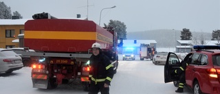 Rökskadad kvinna räddad ur lägenhet