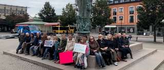 Enköpingsbor för klimatet på Stora torget