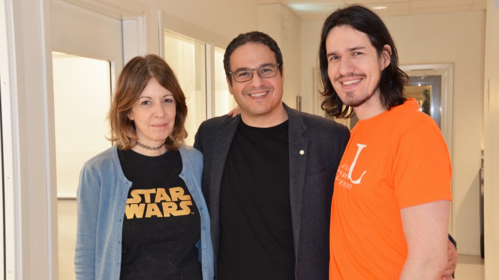 Foteini Liwicki, universitetslektor i maskininlärning, George Nikolakopoulos, professor i robotik och AI och Marcus Liwicki, professor i maskininlärning vid Luleå tekniska universitet.