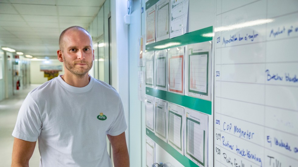  Martin Berg är sedan slutet av förra året ny platschef på Arla i Visby. 