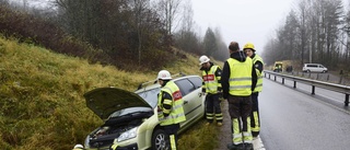 En förd till sjukhus efter viltolycka