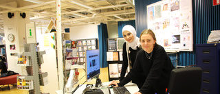 De lokala biblioteken visar upp sig