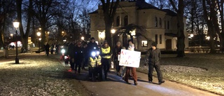 Ljuståg och manifestation hölls för klimatet