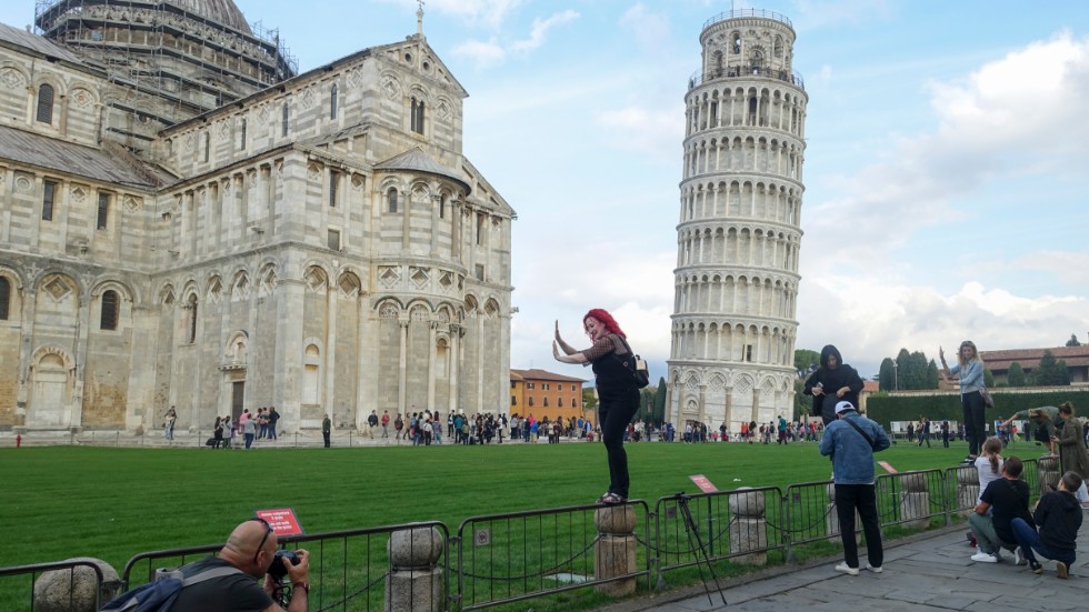 Lutande tornet i Pisa.