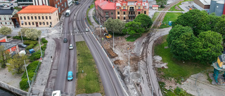 Arbetet ställer till det i trafiken