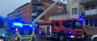 Brand i julgran skapade stort pådrag