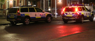 Polispådrag i centrala Hultsfred