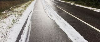 Regn och snö (!) när kraftiga ovädret drog in