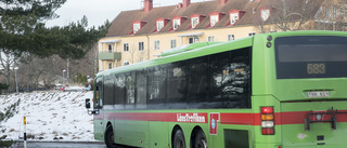 Ishalkan slår hårt mot busstrafiken