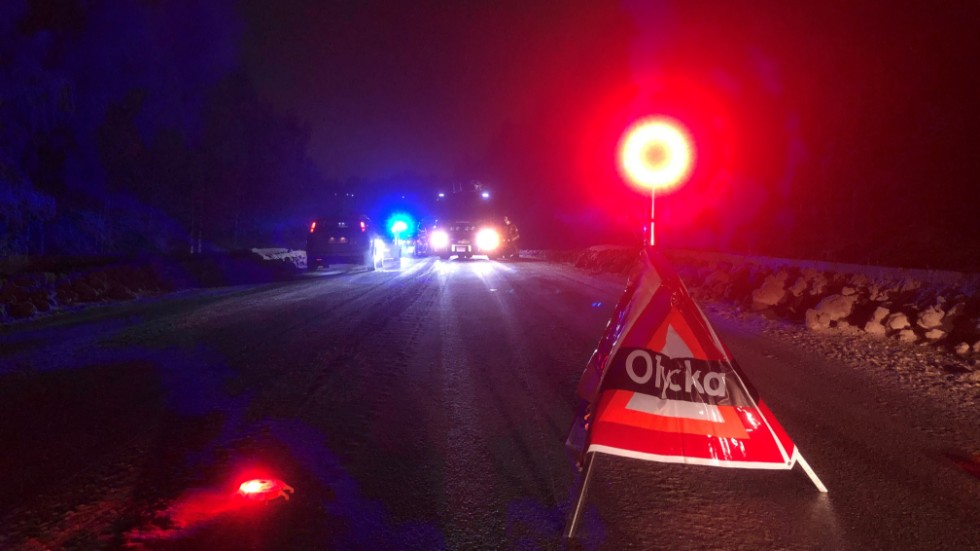 Tre bilar är inblandade i olyckan på Norra ringen mellan Frasse-rondellen och gamla vattentornet i Öjebyn.