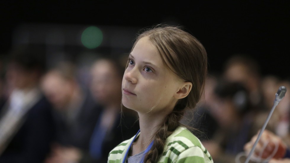 Greta Thunberg presenterar fakta i klimatfrågan och blir kallad "vänsterpopulist" av SVT.