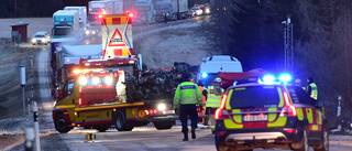 Ung man död efter frontalkrock