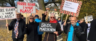 De marscherade mot nedskärningar i skolan  