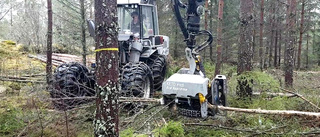 Tjuvar slog till mot skogsmaskin 