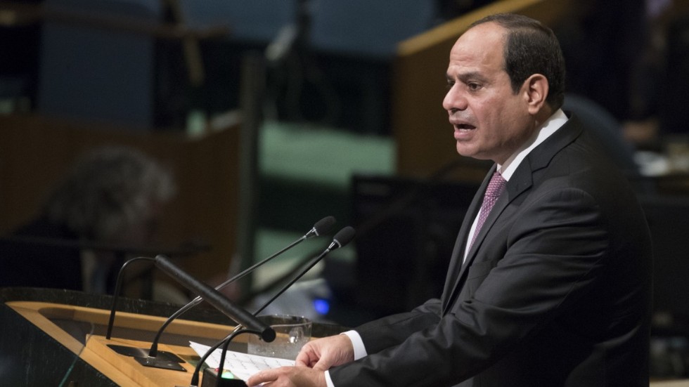 Egyptens president Abd al-Fattah al-Sisi. Arkivbild.