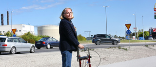 Här blev Maude påkörd av okänd på elcykel