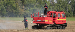 Gammal eldning orsakade brand på södra Gotland