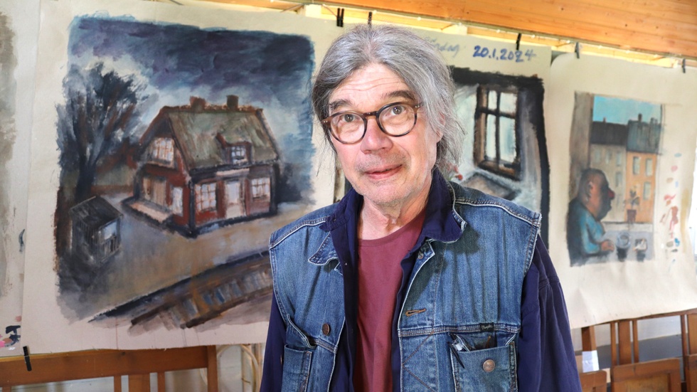 Ulf Lundkvist visar upp nya målningar och grafiska verk på Tellungs.