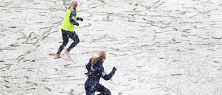 Snöyran stoppade IFK:s träning: "Man ser ingenting där ute"