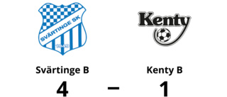 Svärtinge B segrade mot Kenty B på hemmaplan