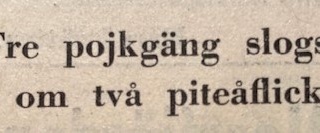 Ur PT:s arkiv: Slagsmål på öppen gata