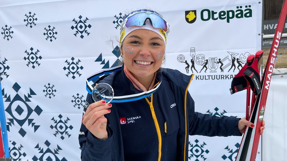 Johanna Hägg efter tredjeplatsen i Otenpää.