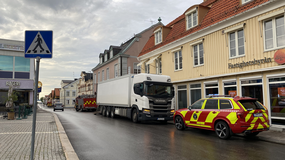 vattenskada Hamngatan i Västervik