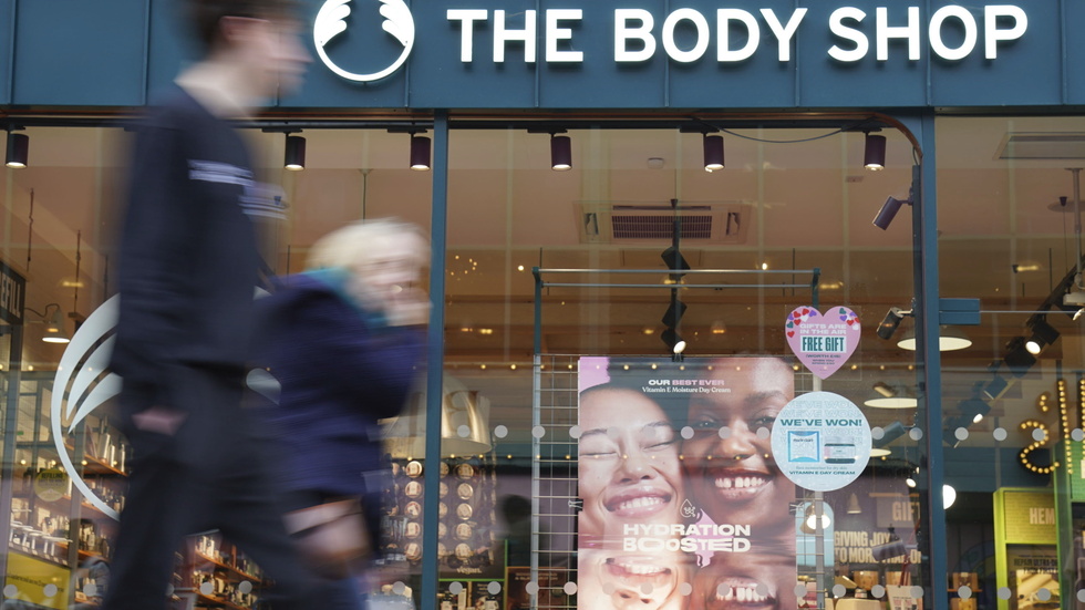 En av butikerna tillhörande kedjan The Body Shop. Arkivbild.