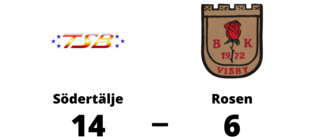Tung förlust för Rosen i toppmatchen mot Södertälje
