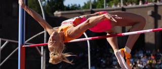 Maja Nilsson bröt tävlingen på Stockholm stadion