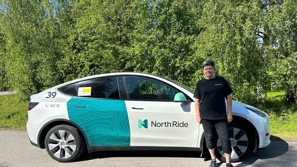 Anna Sundström jobbar som taxichaufför.