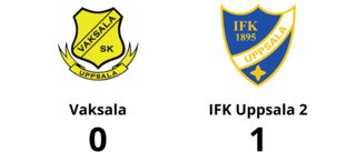 IFK Uppsala 2 för tuffa för Vaksala - förlust med 0-1