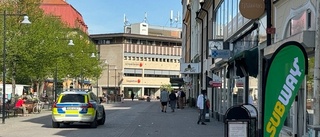 Misstänkt rån mot klockbutik i centrum