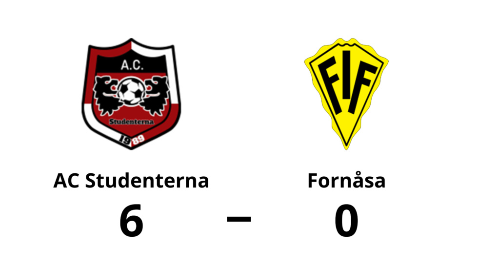 AC Studenterna vann mot Fornåsa IF