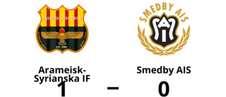 Smedby AIS föll mot Arameisk-Syrianska IF med 0-1