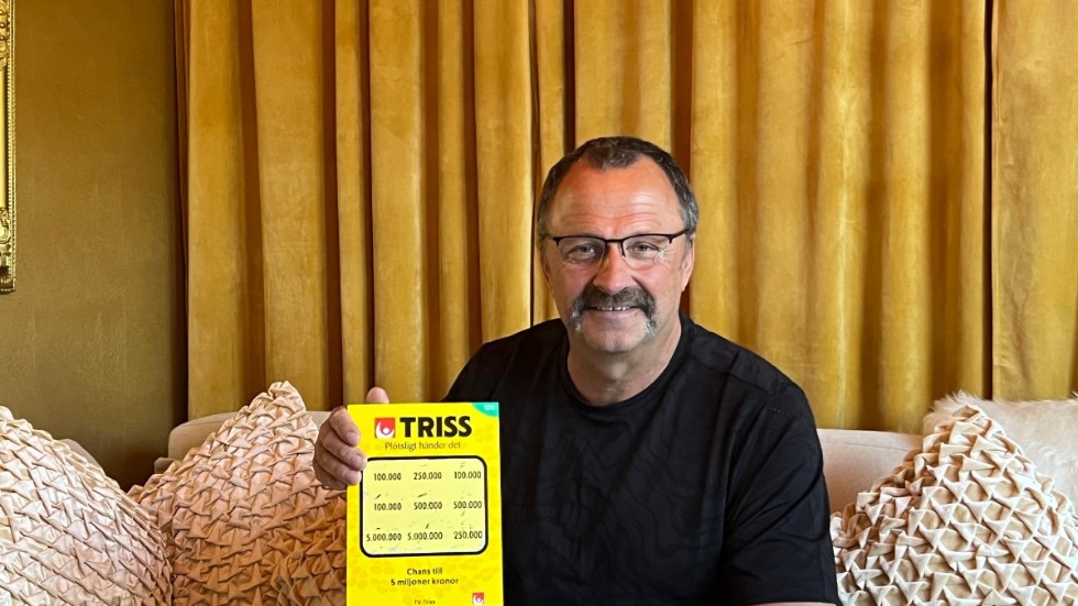Mikael från Arjeplog vann 100 000 kronor på Triss.