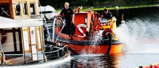 Fiskebåt gick till botten i Västervik