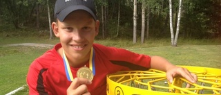 David vann SM-guld i discgolf