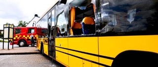 Buss kraschade vid resecentrum