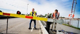 Klaffbron över strömmen fastnade efter sabotage